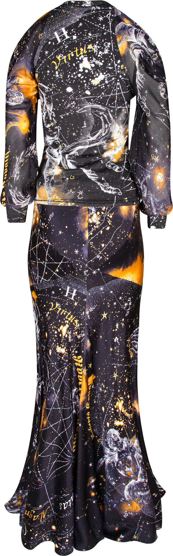Roberto Cavalli Constellation Two-Piece Gown Set