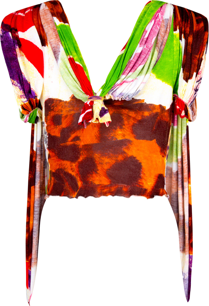 Christian Dior Spring 2003 Printed Tunic Dress