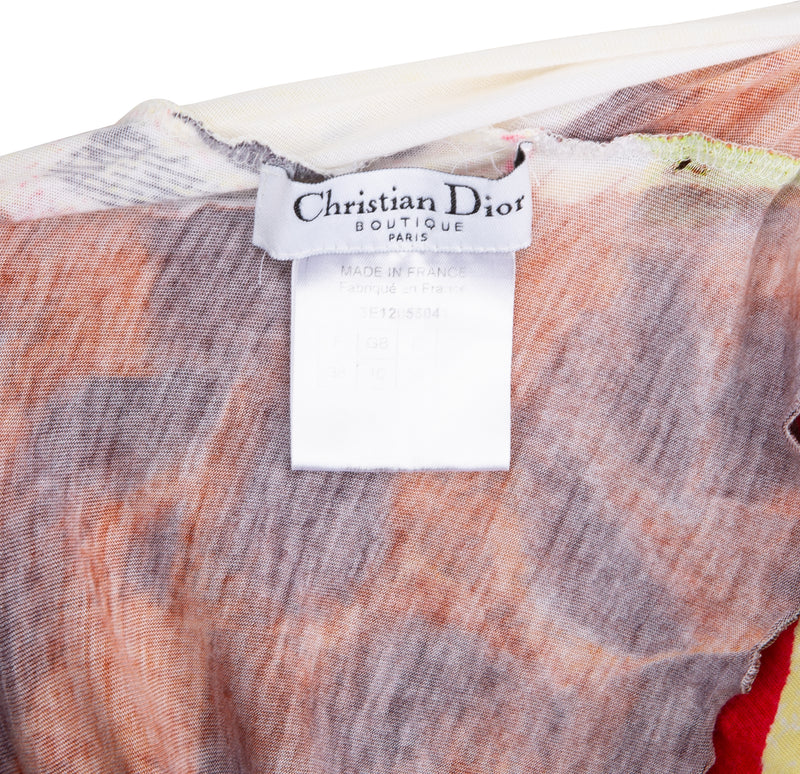 Christian Dior Spring 2003 Printed Tunic Dress
