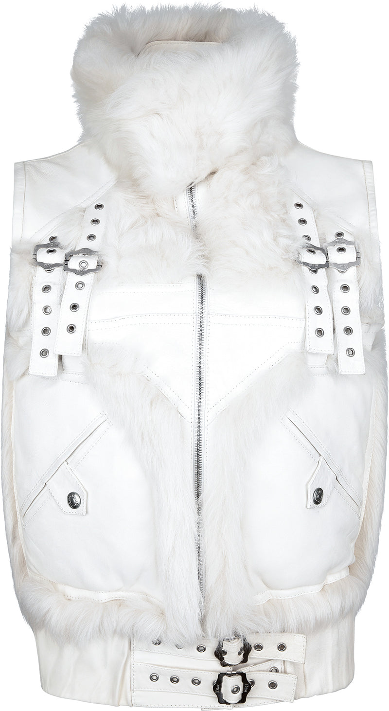 Christian Dior Fall 2003 Runway Leather Buckle Vest