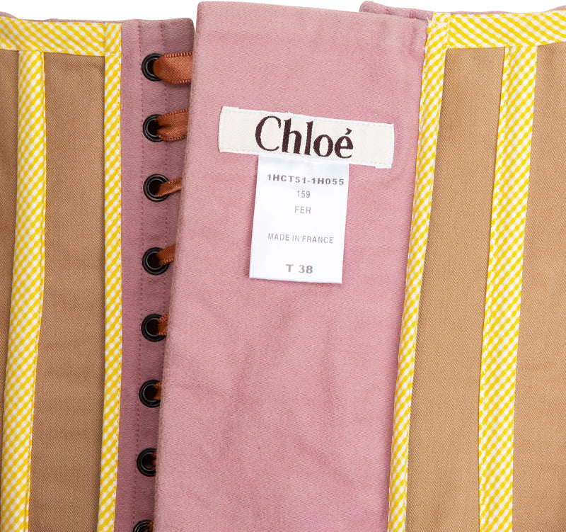 Chloé Fall 2001 Runway Embellished Corset Top