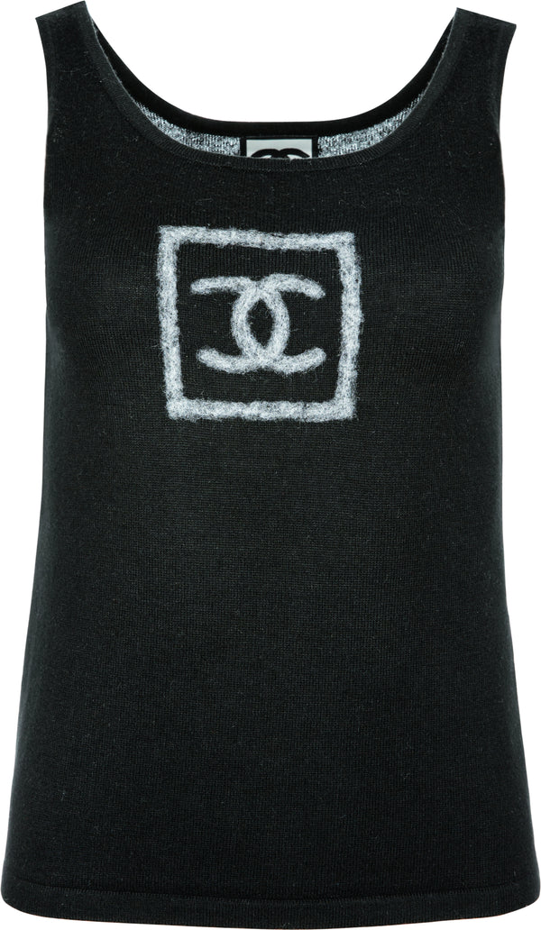 Chanel Cashmere Logo Tank Top
