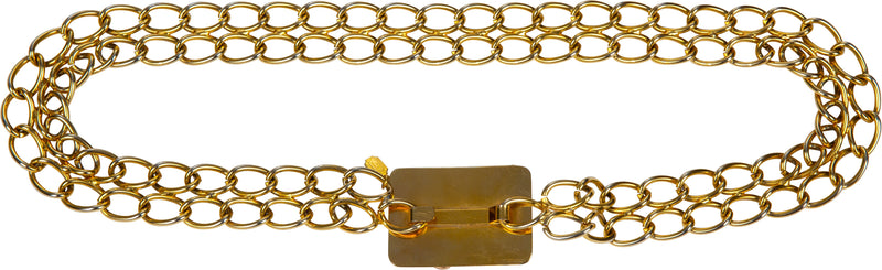 Christian Dior Swarovski Logo Chain Belt