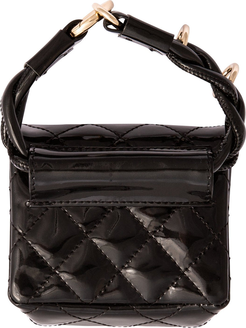 Chanel Spring 2008 Black Patent Runway Ankle Monitor Bag