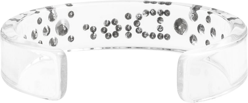 Christian Dior Lucite Swarovski Embellished Cuff