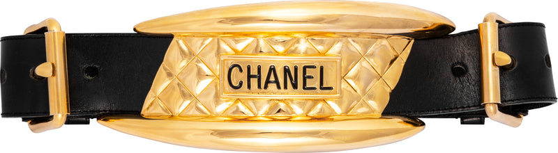 Chanel Fall 1991 Runway Giant Champion Quilted Belt