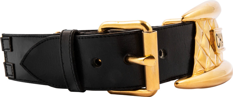 Chanel Fall 1991 Runway Giant Champion Quilted Belt