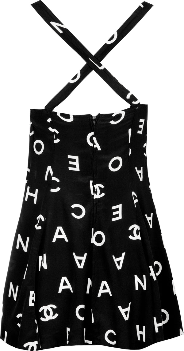 Chanel Spring 1997 Runway Alpha Logo Dress