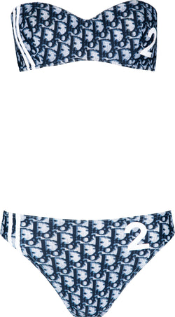 Christian Dior Spring 2002 Navy Diorissimo Bikini
