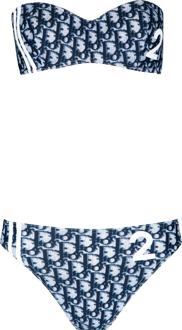Christian Dior Spring 2002 Navy Diorissimo Bikini