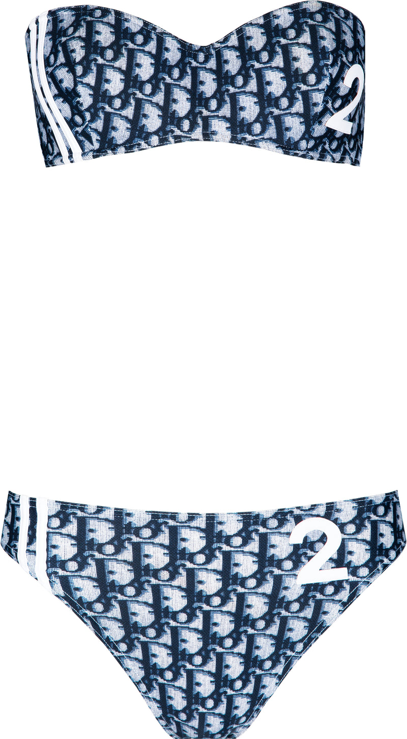 Christian Dior Spring 2002 Navy Diorissimo Bikini