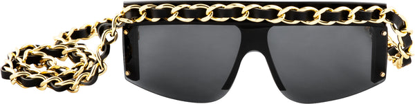 Chanel Fall 1992 Runway Chain Shield Sunglasses