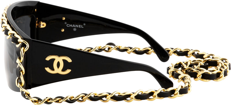 Chanel Fall 1992 Runway Chain Shield Sunglasses