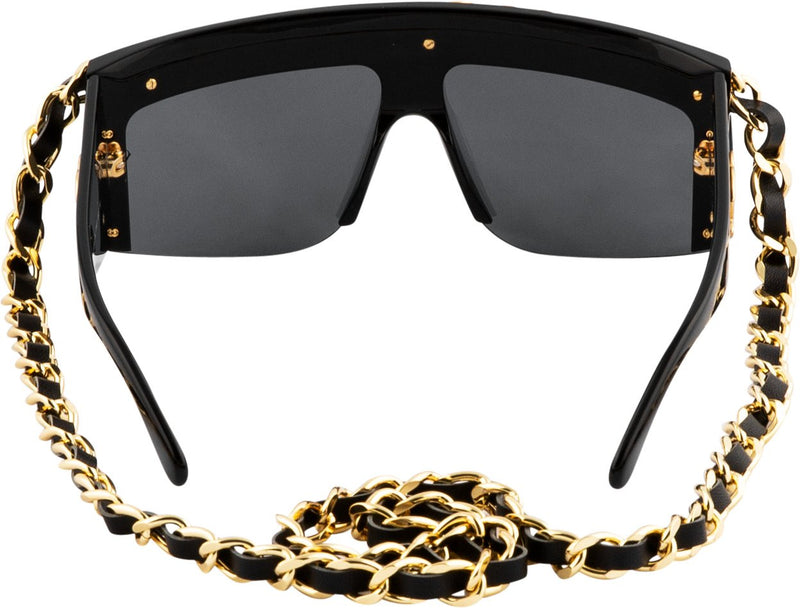 Chanel Fall 1992 Runway Chain Shield Sunglasses