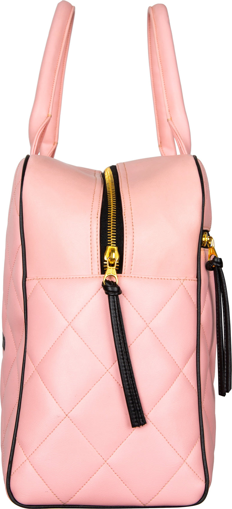 Chanel Vinyl Quilted Jumbo Travel Logo Bag