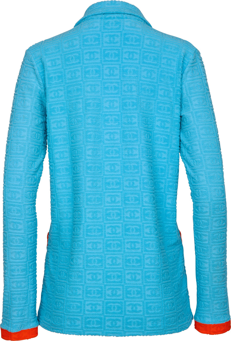 Chanel Spring 2002 Terrycloth Logo Suit