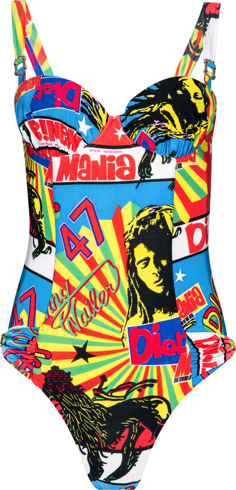 Christian Dior Multicolor Rasta One-Piece