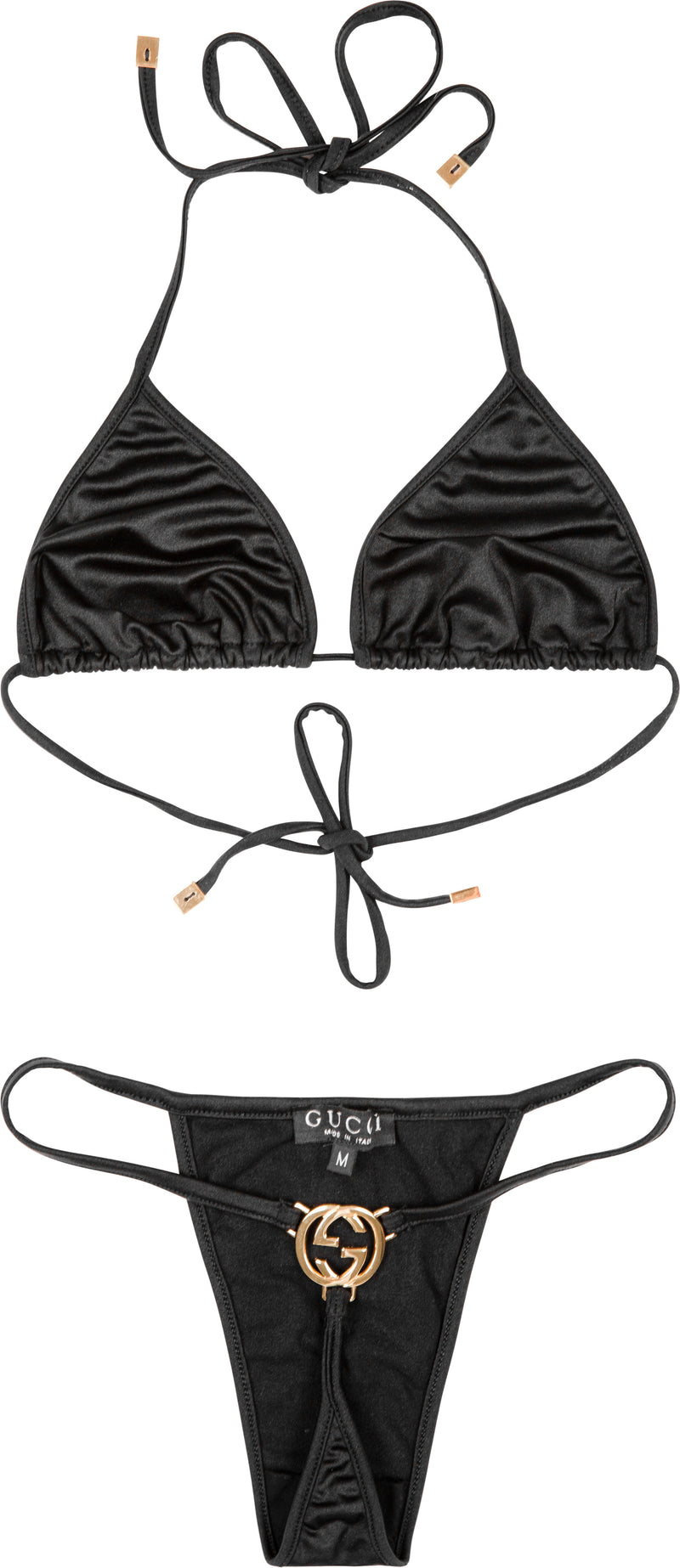 Gucci Museum Spring 1997 Runway Metal Logo G-String Bikini