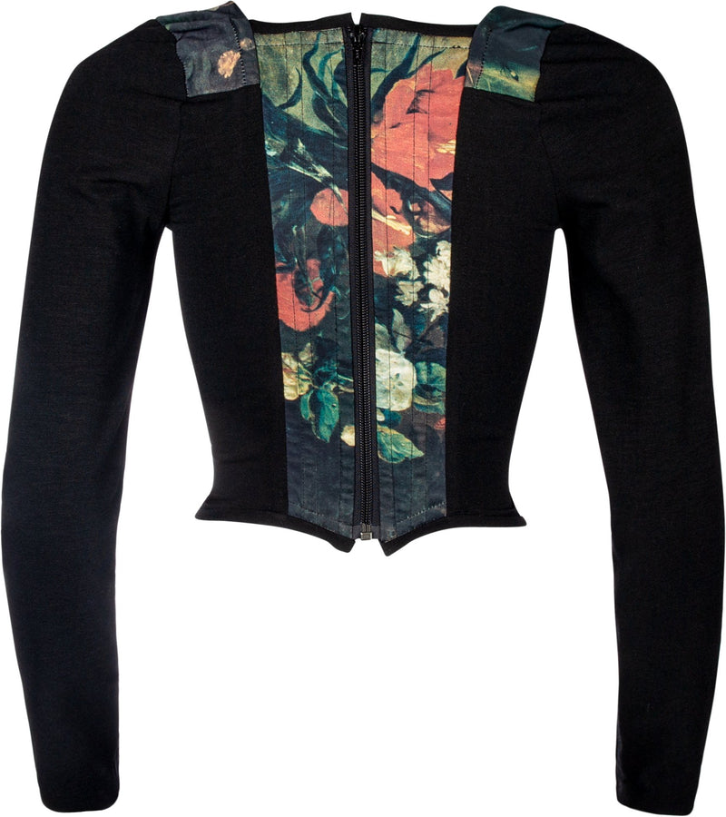 Vivienne Westwood Museum Renaissance Floral Vive La Cocotte Long Sleeve Corset