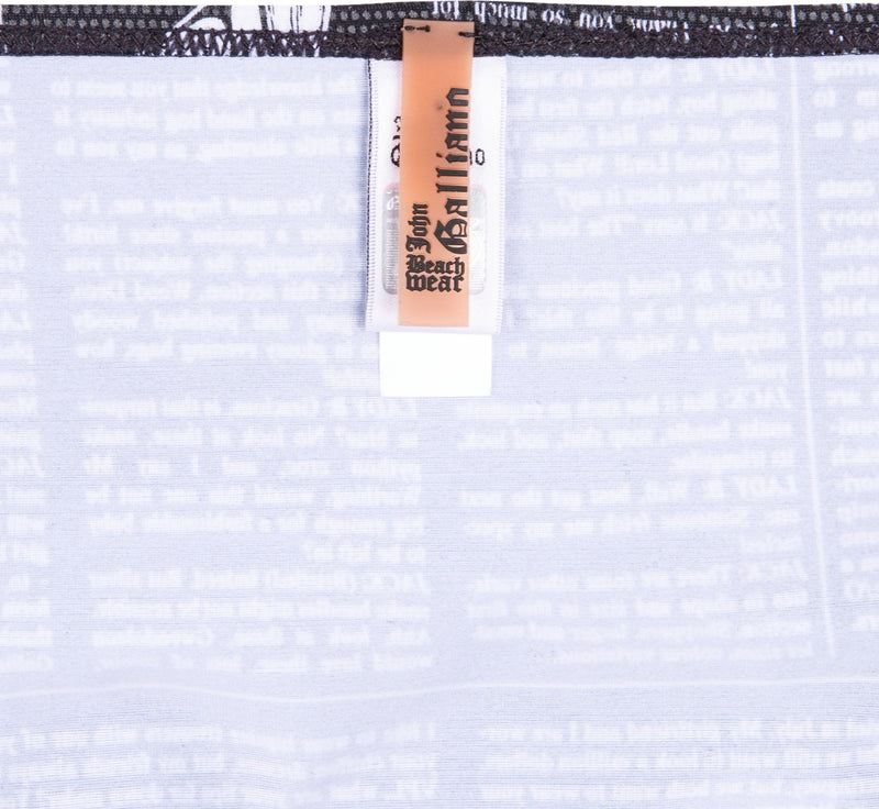 John Galliano Gazette Newspaper Bikini
