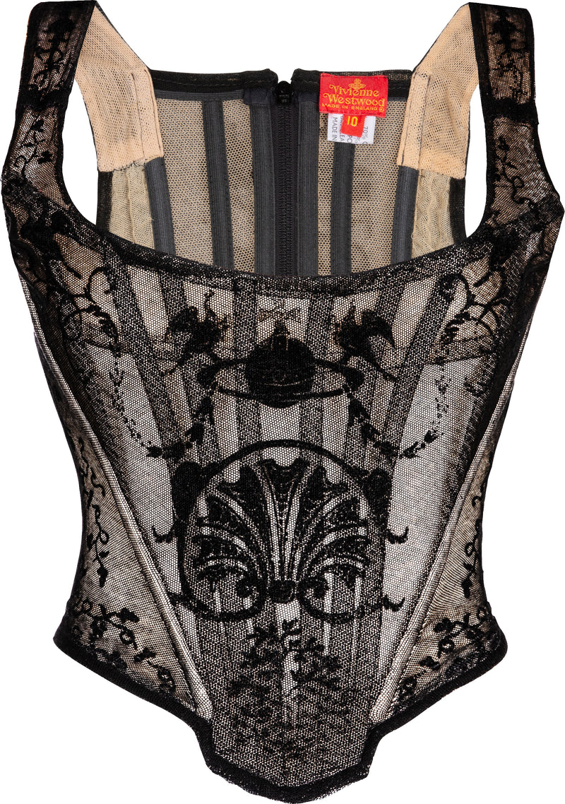 Vivienne Westwood Black Lace Portrait Corset