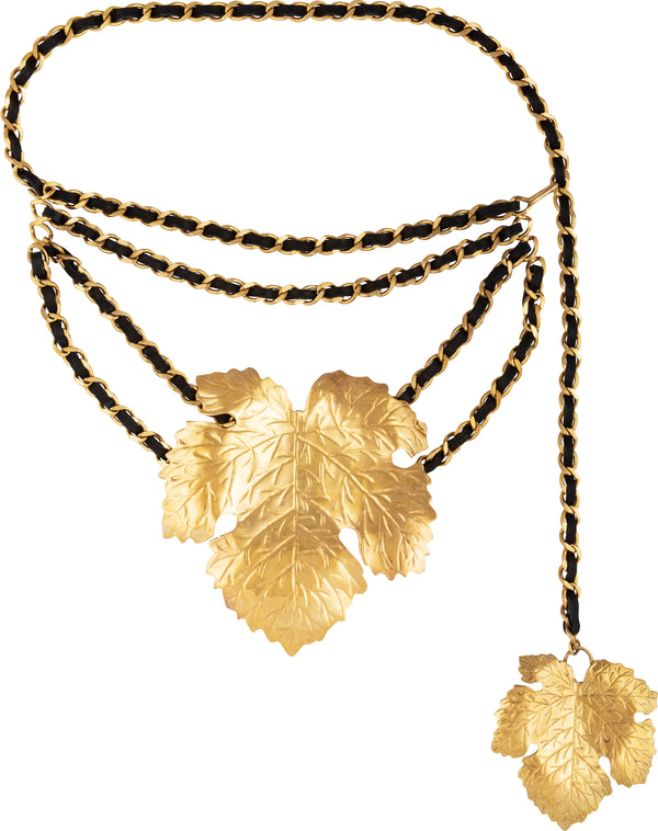 Chanel Spring 1991 Fig Leaf Chain Belt