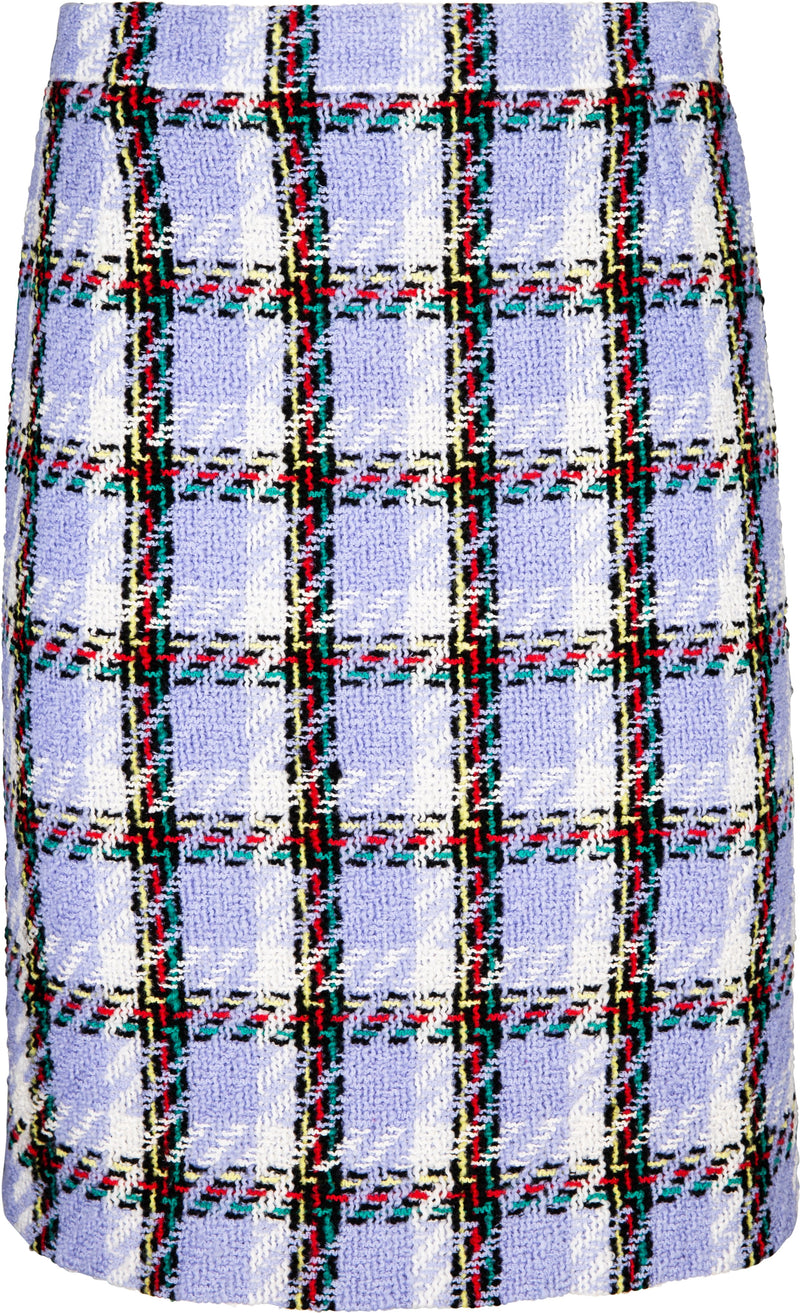 Chanel Spring 1995 Blue Tweed Campaign Runway Suit