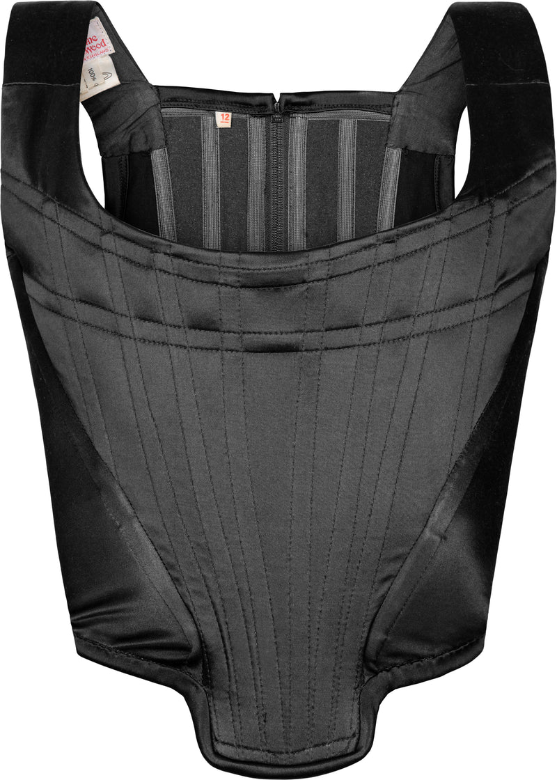 Vivienne Westwood Spring 1992 Black Silk Corset
