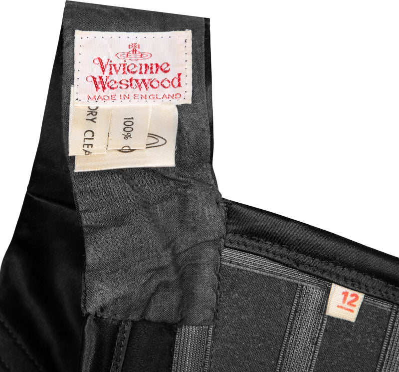 Vivienne Westwood Spring 1992 Black Silk Corset