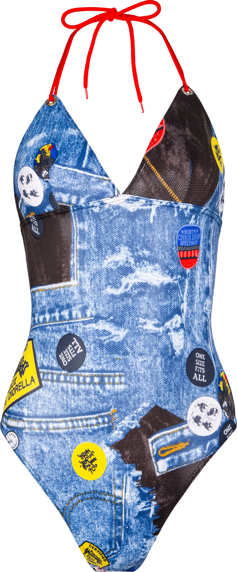 Christian Dior Miss Diorella Trompe L'oeil One-Piece Sarong Set