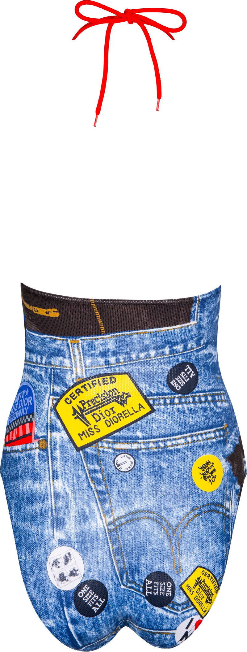 Christian Dior Miss Diorella Trompe L'oeil One-Piece Sarong Set