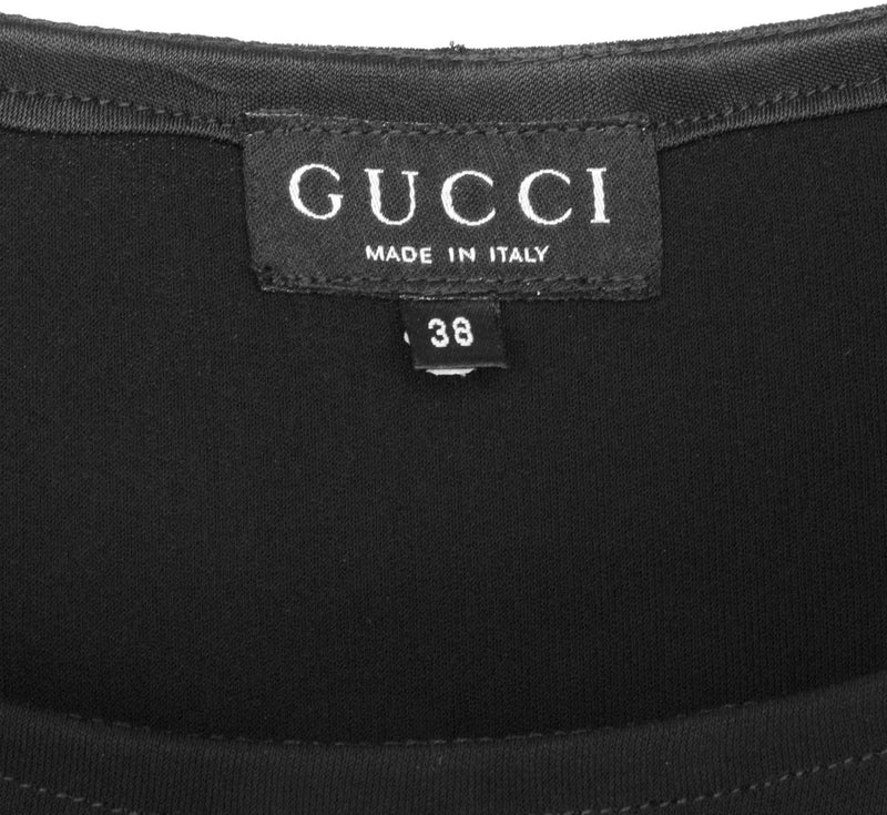 Gucci Fall 1996 Runway Cut Out Belted Gown Dress