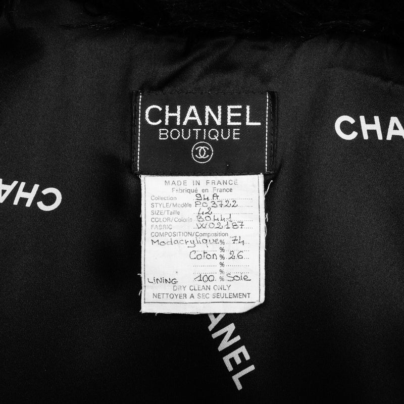 Chanel Fall 1994 Runway Campaign Faux Fur Coat
