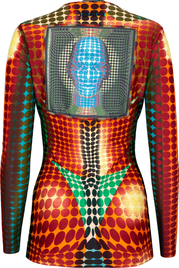 Jean Paul Gaultier Fall 1995 Runway Cyber Dots Top