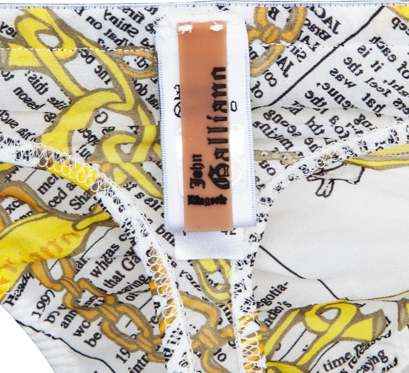 John Galliano Gazette Newspaper Bra Panty Set