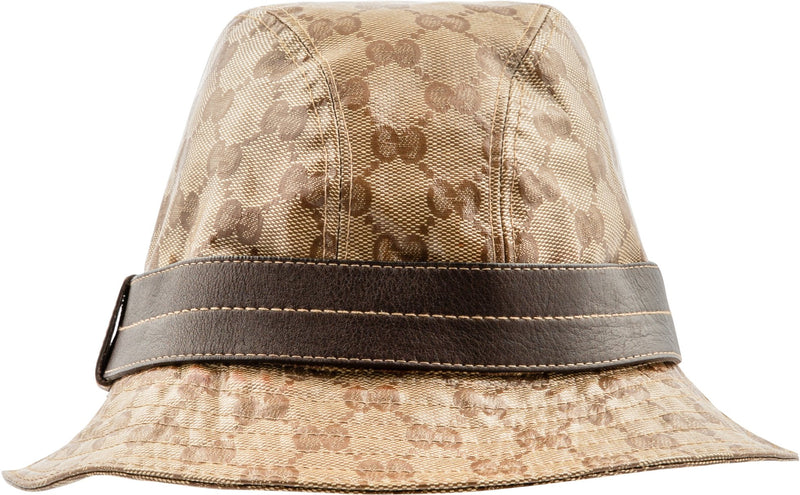 Gucci Monogram Canvas Coated PVC Bucket Hat