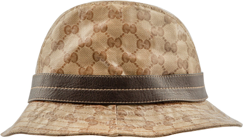 Gucci Monogram Canvas Coated PVC Bucket Hat