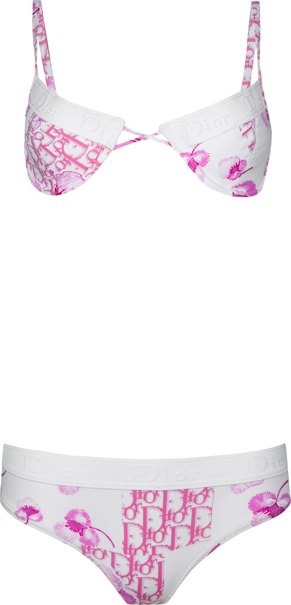 Christian Dior Resort 2005 Logo Flowers Bikini