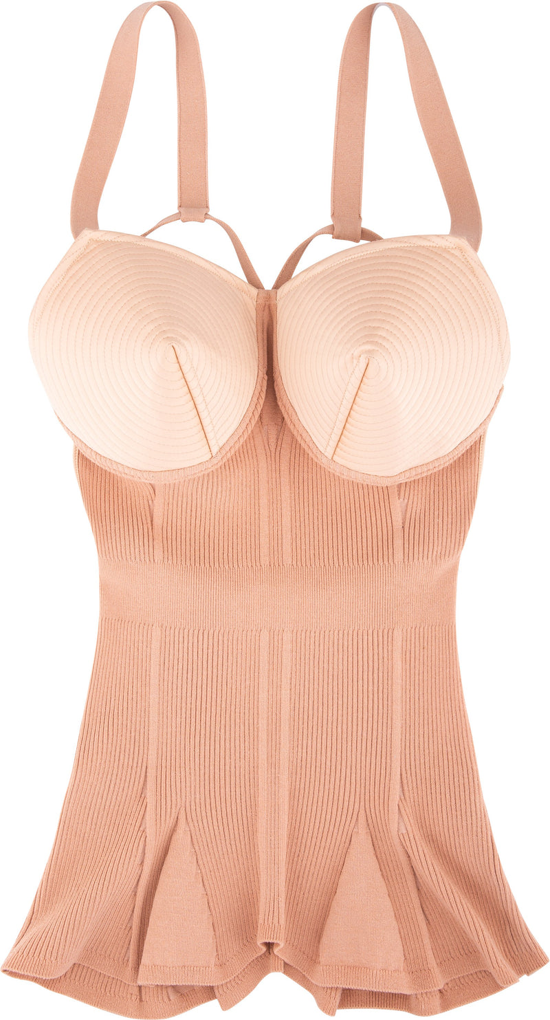 Jean Paul Gaultier Iconic Satin Conical Knitted Corset