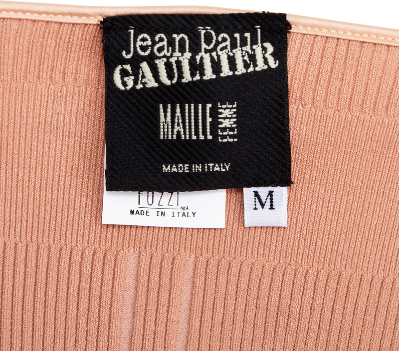 Jean Paul Gaultier Iconic Satin Conical Knitted Corset