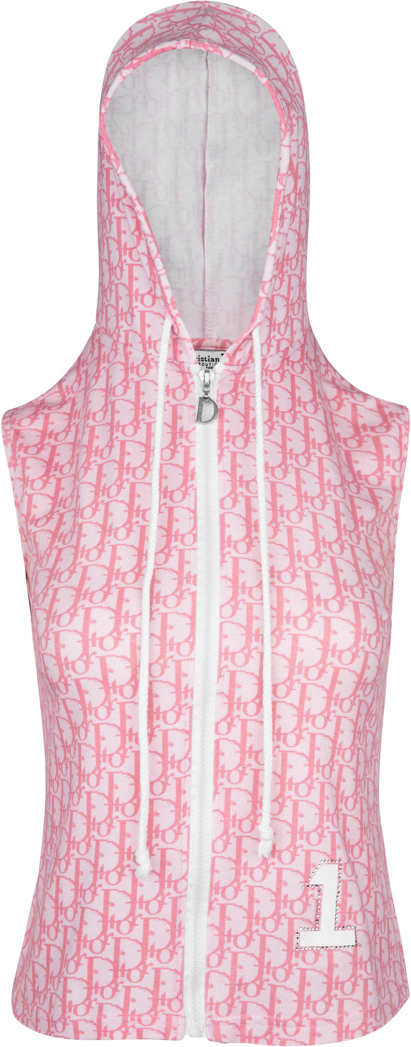 Christian Dior Spring 2004 Girly Diorissimo Lightweight Hoodie Jacket