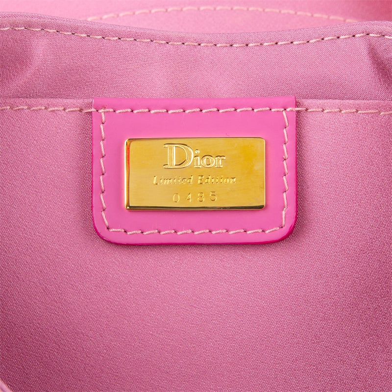Christian Dior Limited Edition Embroidered Mini Wristlet Clutch