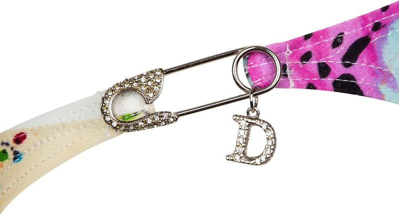 Christian Dior Safety Pin Swarovski Logo Bikini