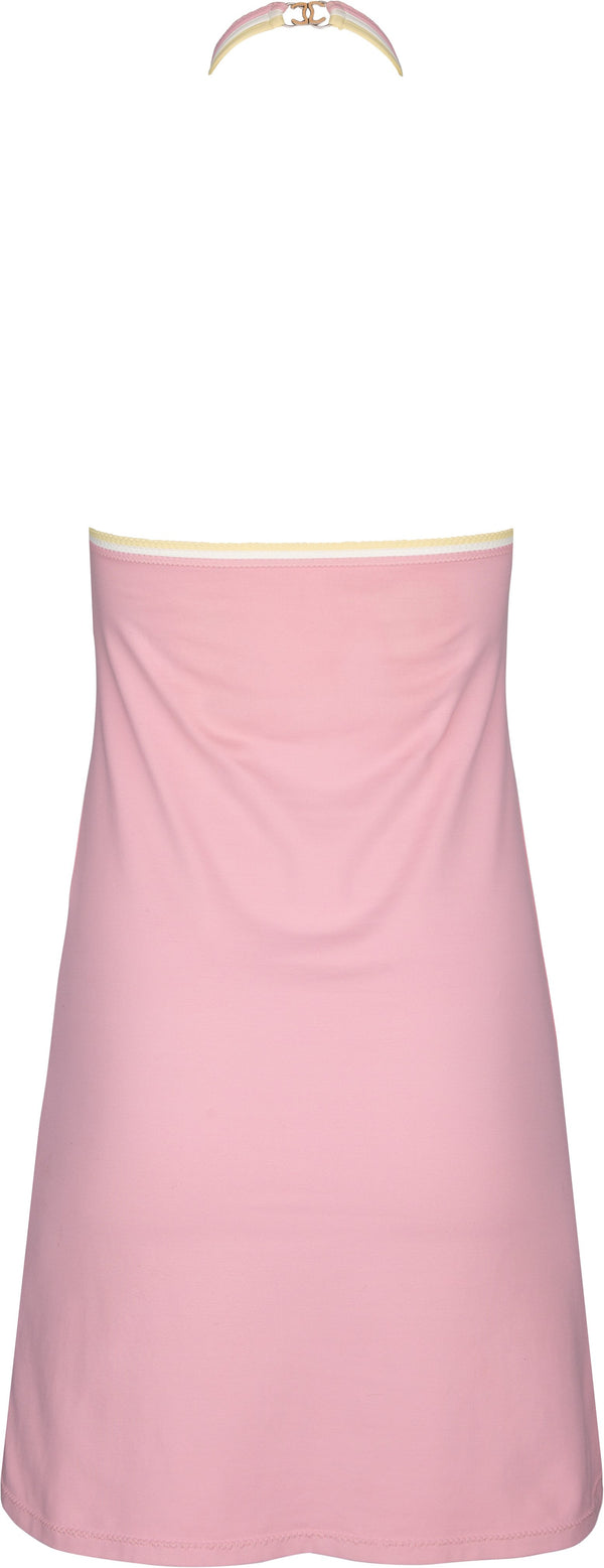 Chanel Cruise 2004 Logo Halter Mini Dress