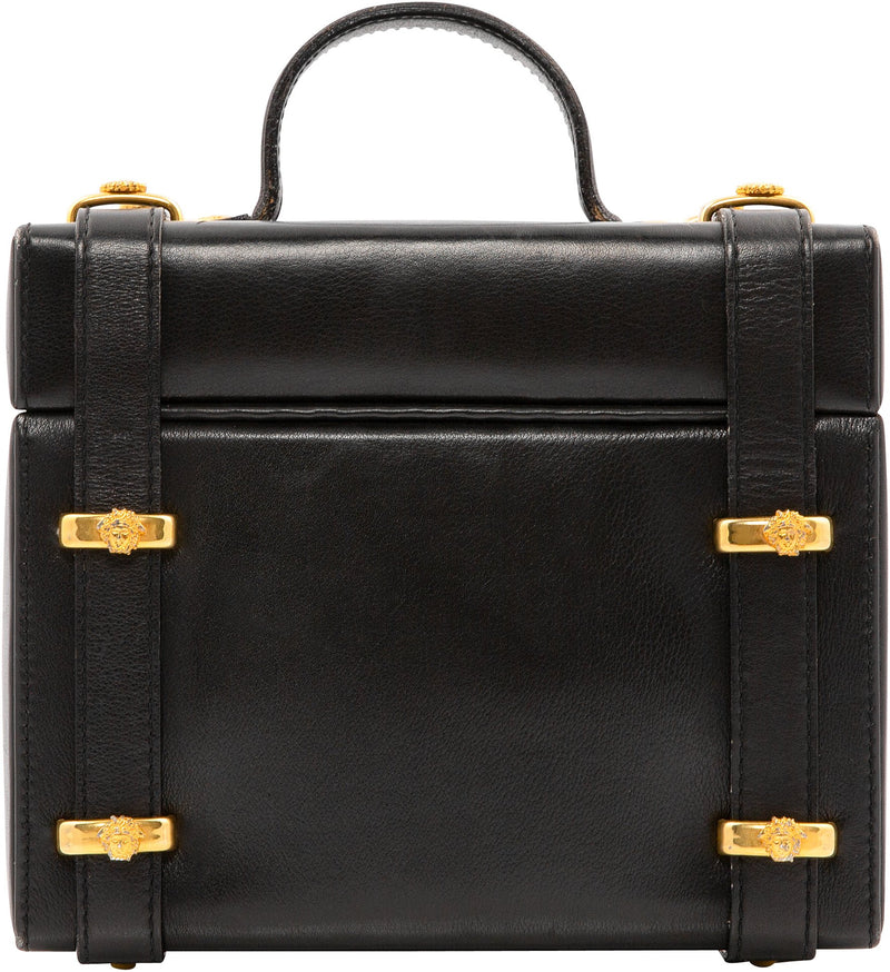 Gianni Versace Leather Medusa Box Bag