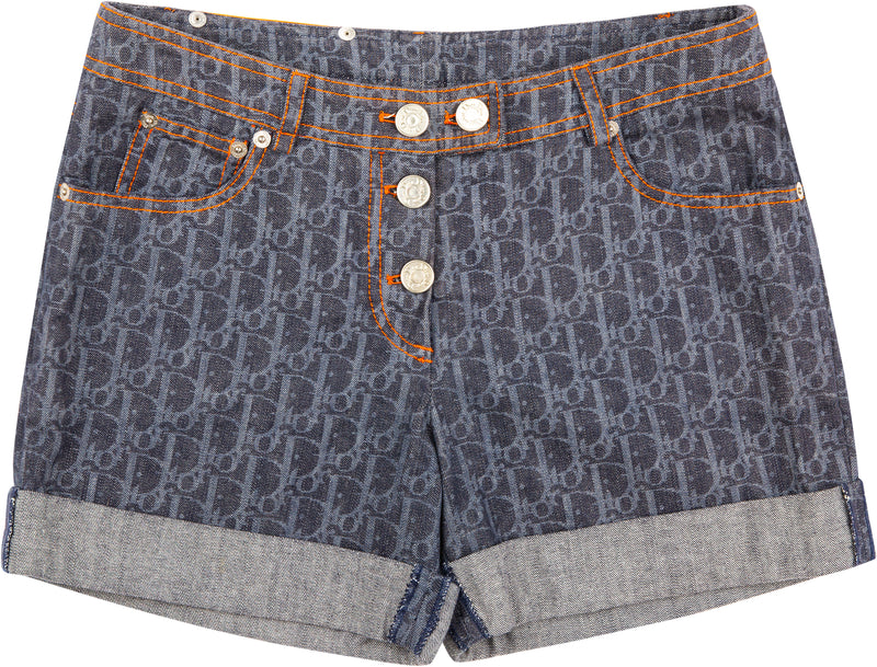 Christian Dior Flight Diorissimo Denim Shorts
