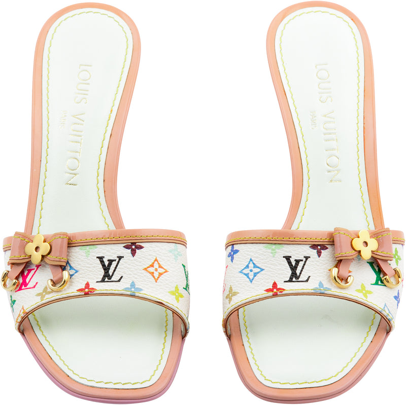 Louis Vuitton Takashi Murakami Monogram Embellished Mules