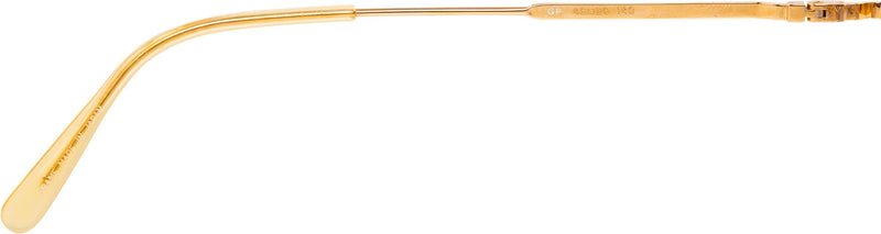 Jean Paul Gaultier Blue Transparent Gold Wire Frame Sunglasses