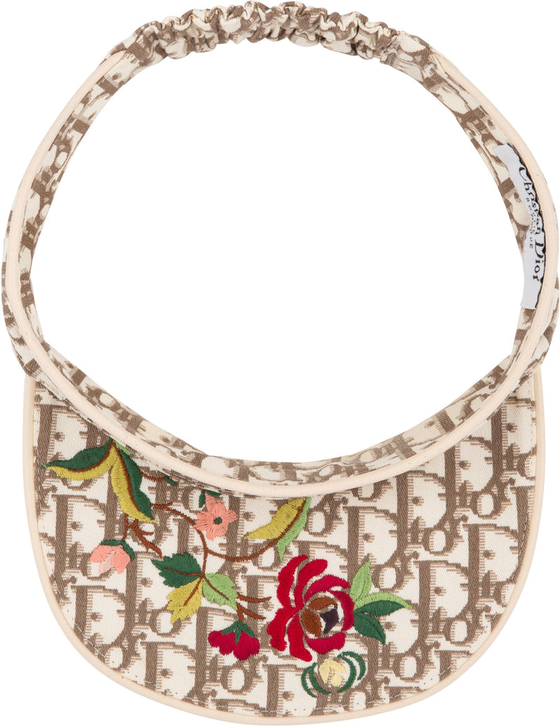 Christian Dior Spring 2005 Embroidered Visor Cap