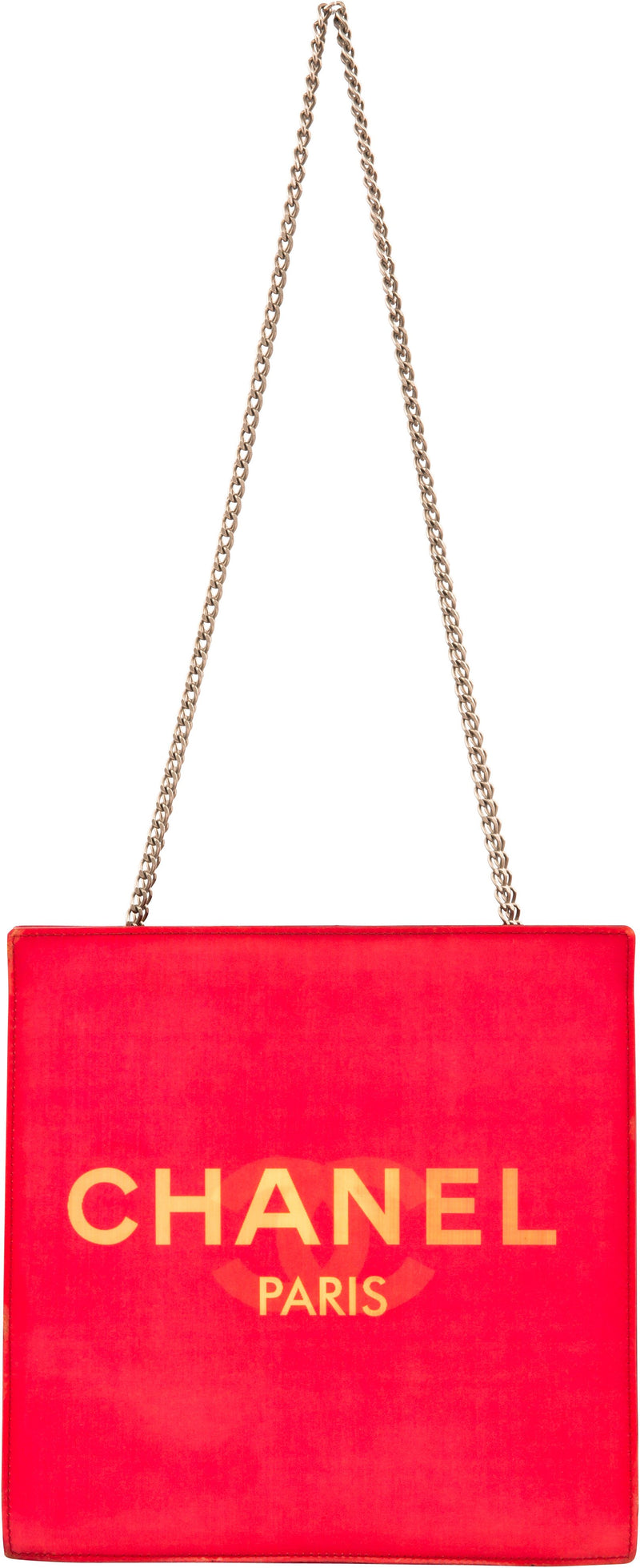 Chanel Hologram Logo Chain Handle Mini Tote